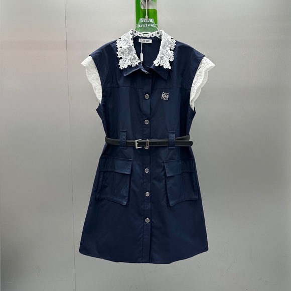 Meet the Posher Dresses & Skirts - Loewe navy blue sleeveless dress